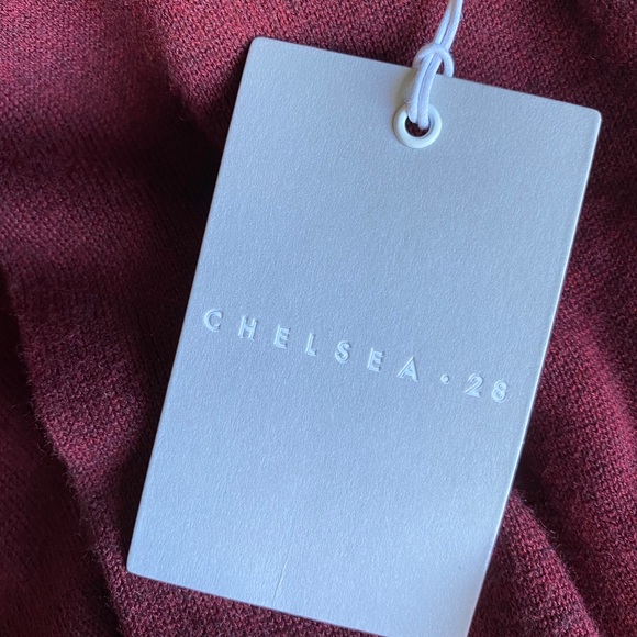 Chelsea28 Burgundy Cashmere Blend Sweater - Picture 6 of 7
